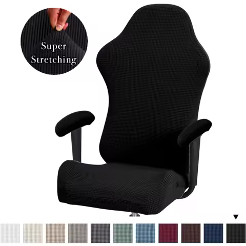 Thick Jacquard Office Computer Game Chair Slipcovers Stretchy Polyester Reclining Racing Gaming Chai