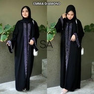 Sabella abaya gamis black emma diamond jalabia jetblack premium turkey zephy boutique dress abaya dr