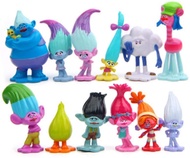 12 Pcs Trolls Toys for Girls,1.58-2.8 inch Troll Dolls-Troll Action Figure Toys-Mini Figure Collecti