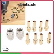 LUCKY-EBINLANDS 10PCS Drill Chuck Collet Set, Brass Precision Collet Chuck Set, Mini 0.5-3.2mm Colle