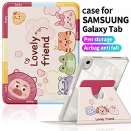 for Samsung Tab A9+ 11 Case | Korean Aesthetic Printed Leather Feel | Dirt-resistant & Shockproof | 