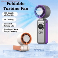 GLOBALOUTLET Semiconductor Cooling Fan, 199 Gear Multi-Speed Handheld Fan, Cooling Fan USB Powered A