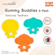 Bright Starts Gummy Buddies 3-Pack Textured Teethers