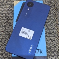 Oppo A17K Ram 3/64 GB Fulset Mulus Original Garansi (Second)