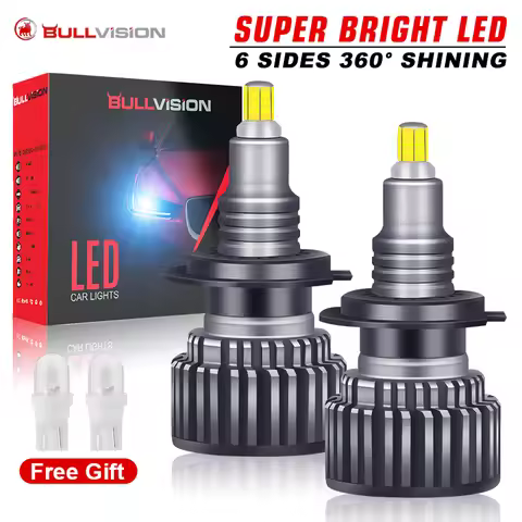 H7 Led Car Headlight bulbs Canbus Turbo 30000LM H8 H9 H11 Bulbs 3D 360 Car Lamp 9005 9006 HB3 HB4 90