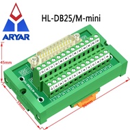 Dual DB25 D-Sub DIN Rail Mount Lnterface Module RS232 Cable to DB25 Male Or Female Baord DB25 Connec