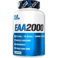 Evlution Nutrition EAA2000 - Pre & Post Workout Capsules - Muscle Building + Recovery Supplement - 2