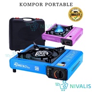 KOMPOR GAS PORTABLE 2IN1 SNI QUALITY KOMPOR PORTABLE MINI 1 TUNGKU SET