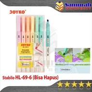 Erasable Highlighter Joyko HL-69 - 6 Colors Erasable Marker/ HL 69, 6 Colors