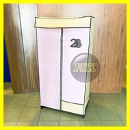 3V(2B) Plastic Clothes Cabinet  / Wardrobe / Almari Baju Plastik 👉COMPLETE SET✅