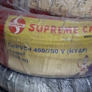 NYAF CABLE 4mm Single cableJEMBO with copper core with fiber and PVC insulation