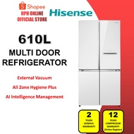 Hisense 4 Door Refrigerator RQ660N4AWUC1 Multiple Door Vacuum Fridge Peti Sejuk