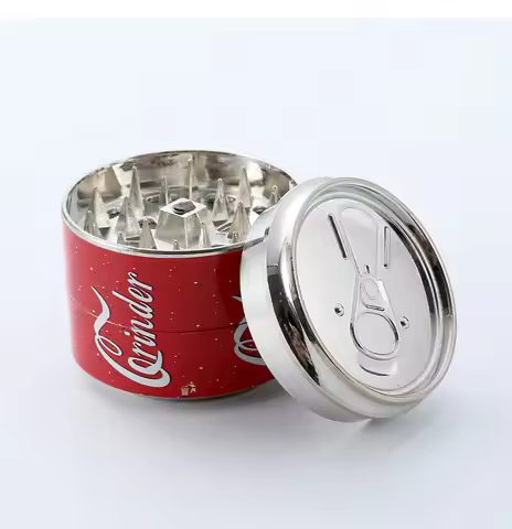 50mm Novelty Style Zinc Alloy Herb Grinder Metal Herb Grinder 3 Layers Hand Herb Grinder Smoking Acc