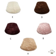 Oval Shape Plush Carpet Rug Furry Comfortable Super Soft Carpet for Office Dormitory Balcony