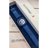 TTIME Super-7 seven_friday men watch metal dial leather strap decorative screw waterproof square wat