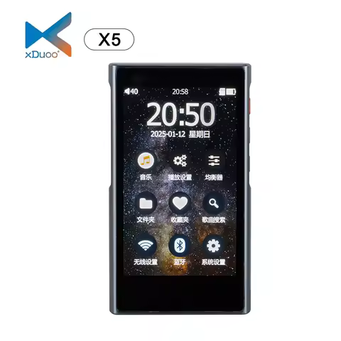 XDUOO X5 portable Hi-Res lossless music player DSD256 PCM384kHz Touch Screen Two-way Bluetooth USB D