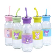 Kuromi pu leather water bottle BNPI6a cute cartoon water bottle 420ml