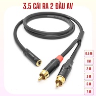 3.5 female wire to 2 AV heads, 3 female wire to 2 lotus heads