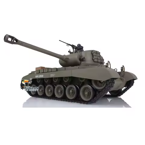 Heng Long 1/16 7.0 Plastic Ver M26 Pershing Walker Bulldog Panther V RTR Military RC Tank Toys Touca