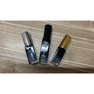 PREMIUM PERFUME BOTTLE SQUARE TRANSPARENT BLACK 8ml & 5ml