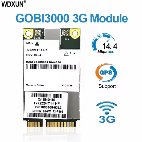 MC8305 GOBI3000 EM680 wireless module PCI-E 3G GSM CDMA WCDMA HSPA + EV-DO support GPS 3G CARD modul