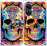 Case for Oneplus Nord N30 5G,Colorful Mandala Skull Flowers Leather Flip Phone Case Wallet Cover wit