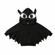 V㊚8V Toothless Dragon Kids Jacket Halloween Costume Bat Train Your