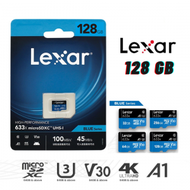 LEXAR - 128GB MicroSD SDXC 633X 支援4K ULTRA HD U3 V30 記憶卡 (平行進口)