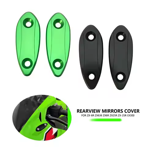Fit For Kawasaki ZX-6R ZX-25R ZX25R ZX6R Ninja 400 300 250 Motorcycle Decorative Mirror Code Rear Vi