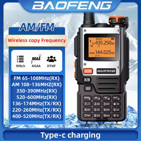 Baofeng UV-K61 scanning frequency AM 999 car walkie talkie air frequency wireless handheld two-way r