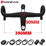 KOCEVLO Road Bicycle Handlebar 28.6/31.8mm Carbon Fiber Integrated Handlebar dropbar road bike