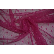 Cheap Zone~Pink Dotted Elastic Hexagonal Gauze 333cm~Can Be Used As Skirt.window Screen.decoration (