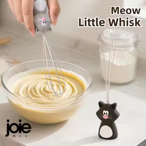 Joie Creative Whisk Stainless Steel Wires Silicone Handle Mini Whisk Egg Beater Egg Mixing Baking Ut