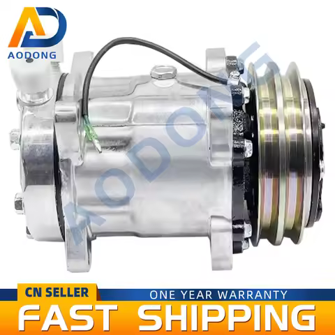 Air Conditioner AC Compressor Sanden 5H14 Sanden 508 SD508 Tractor Excavator Heavy Duty Truck 12V / 