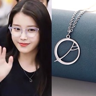 Pre-Order (Free Engine Box) Korean Style Necklace IU From The Series Hotel Del Luna Wait For Love Of A Thousand Year Silver Necklace.