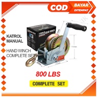 KATROL MANUAL HAND WINCH 800 LBS BOAT WINCH DEREK 360 KG - Bangun Berkah