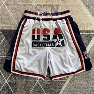 Ball Shorts Embroidered American Dream Team 1992 Retro Basketball 92 Five Points Pants Hip Hop