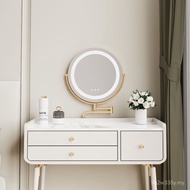 Cermin Solek Lengan Berputar Teleskopik Baharu Cermin Solek Berbilang Fungsian Estetik Tinggi LED Ce