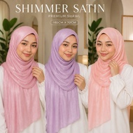 Noura Tudung Shawl Satin Silk Plain Muslimah（180x70cm）-444