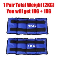 CS Mall : 1KG 2KG 3KG 4KG 5KG 6KG Adjustable Ankle Weights Pair Wrist Band Arm Leg Running Exercises
