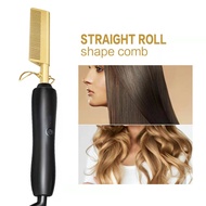 Hair Straightener Flat Irons Straightening Brush Hot Heating Comb Hair Straight Styler Corrugation Curling Iron Hair Curler Comb