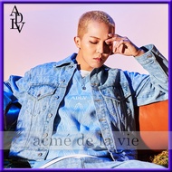 ✿ acme de la vie ✿ ADLV AUTHENTIC A LOGO MONOGRAM PATTERN DENIM JACKET Unisex Oversize 2022SS KOREA STREET STYLE SONG MINO MODEL