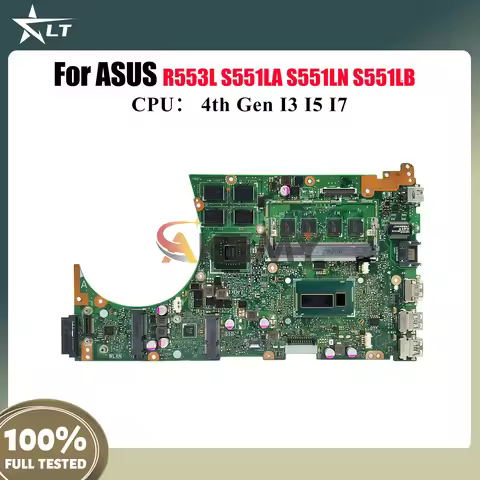 S551LN Laptop Motherboard For ASUS VivoBook S551L R553L S551LA S551LN S551LB Notebook Mainboard With