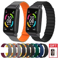 Silicone Strap Magnetic Band for Huawei Band 6 / Honor Band 7 6
