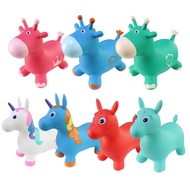 【Booming】 Kids Animal Inflatable Bouncy Horse Hopper Soft Vaulting Horse Bouncer PVC Jumping Leech R