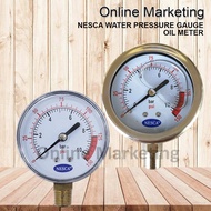 Water Filter Pressure Oil Meter Gauge - NESCA / IPRO
