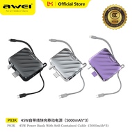 Awei P83K 15000MAh 45W 4-Trong-1 Nhanh Chóng Sạc sạc dự phòng phích cắm chuẩn Mỹ Với Giá đỡ điện tho