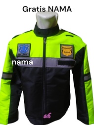 JAKET SATPAM JAKET SECURITY JAKET POLOS MODEL PALANG HITAM STABILO
