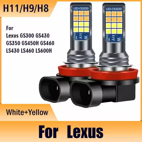 2x Car Fog Light Bulbs Auto Lamp Car Anti Fog Light Bulb for Lexus GS300 GS430 GS350 GS450H GS460 LS