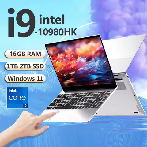 15.6" Intel Core i9 10980HK Laptop Computer PC 16GB RAM 1TB SSD i9 Laptops Windows 11 Pro Office Fin